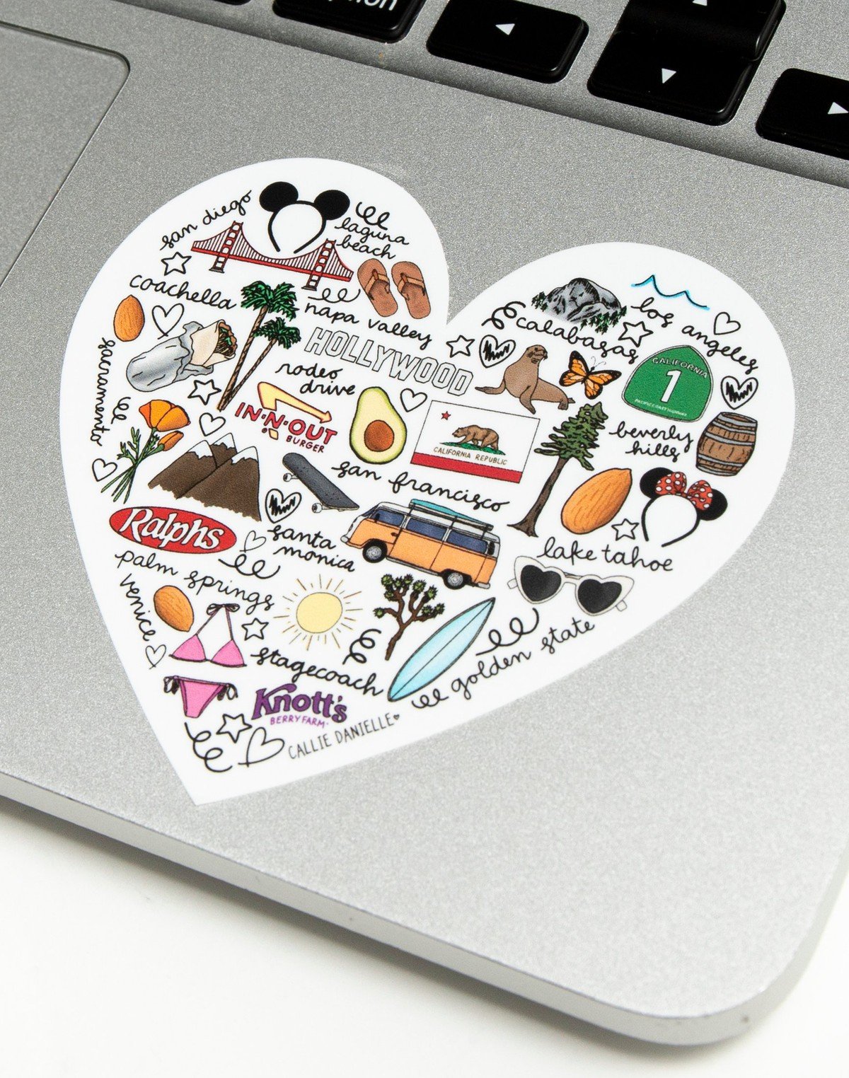Love for California Decal Sticker item