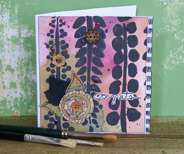 7 mixed media cards by Saneli gallery