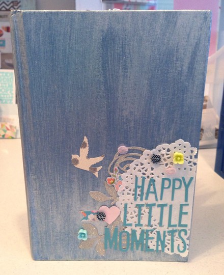 Happy little moments album and title page