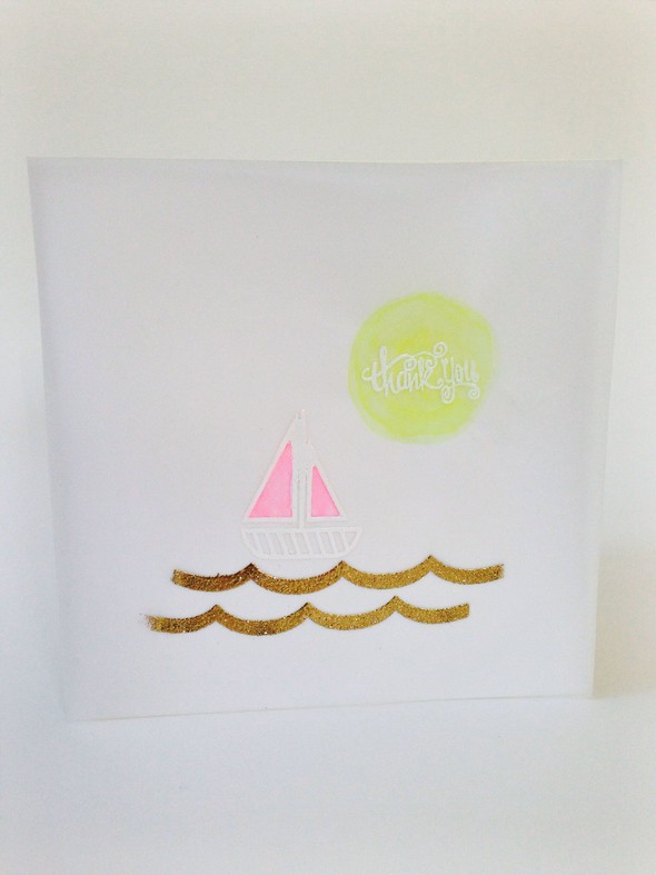 Vellum Sail Boat Card by theslowcrafter gallery