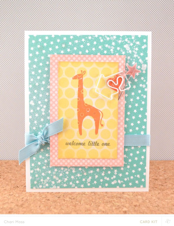 Welcome Little One Giraffe Card by charimoss gallery