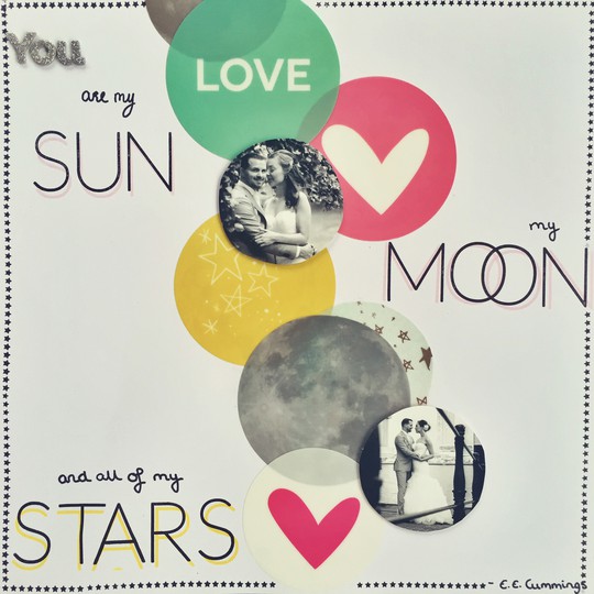 Sun, moon and stars