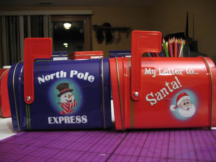 Mailboxes made with Noah stamps