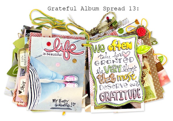 Grateful album spread thirteen