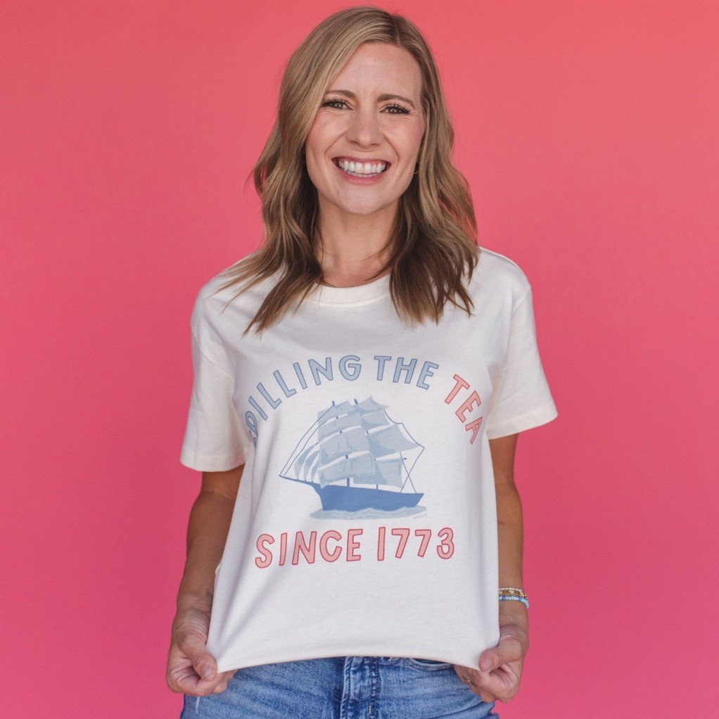 Spilling The Tea Tee - Ivory item