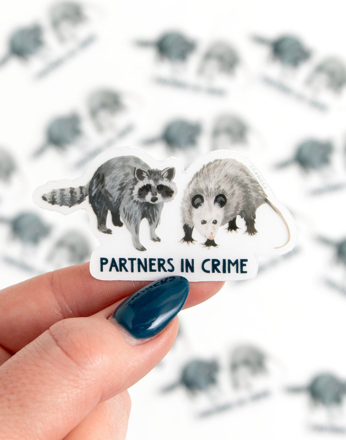 Partners In Crime Clear Decal Sticker item