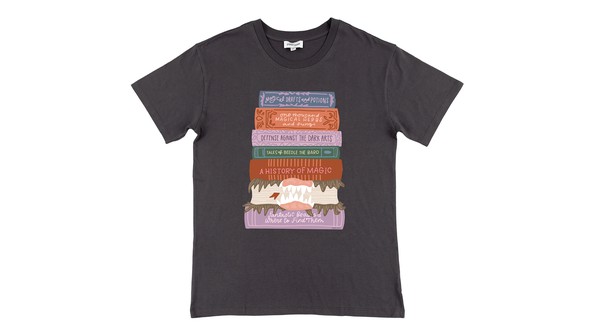 Magic School Book Stack Tee - Graphite gallery