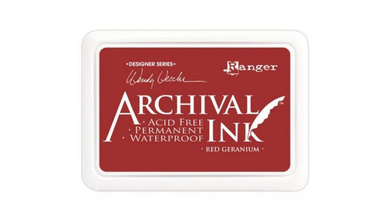 Ranger Archival Ink Pads Designer Series - Red Geranium