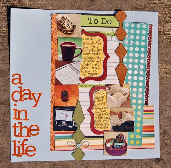 A day in the Life *tdx challenge and MM chipboard*