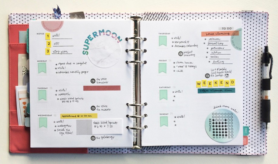 Sonnet Planner Kit Weekly Spread #1 - Supermoon