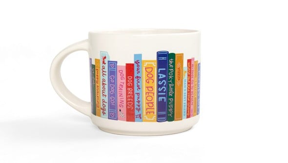 Dog Books Large Ceramic Mug  gallery