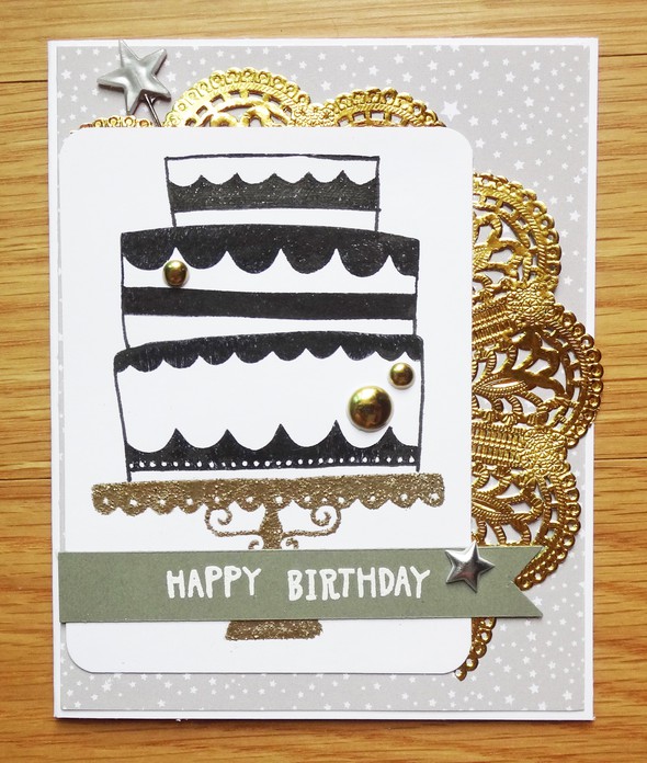 Wonky Cake Card by onestepfay gallery
