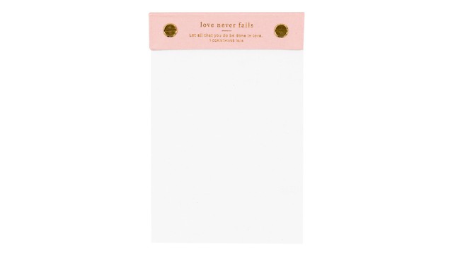 Desktop Notepad - Love Never Fails, 1 of 3