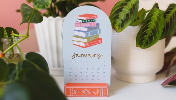 Book Lover's 2025 Mini Desk Calendar gallery