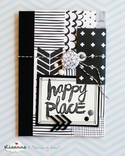 Blank and White art journal cover