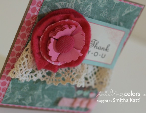 thank you pink flower card by theshinynest gallery