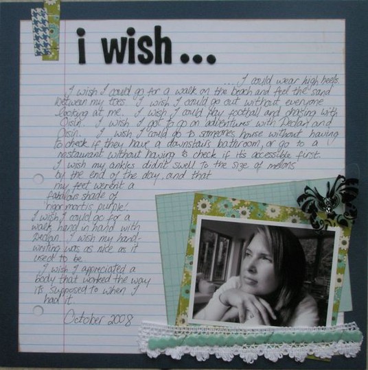 I wish... (for journaling challenge)