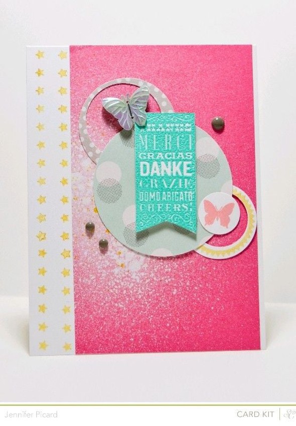 Pretty Pink Thanks *Card Kit Only* by JennPicard gallery