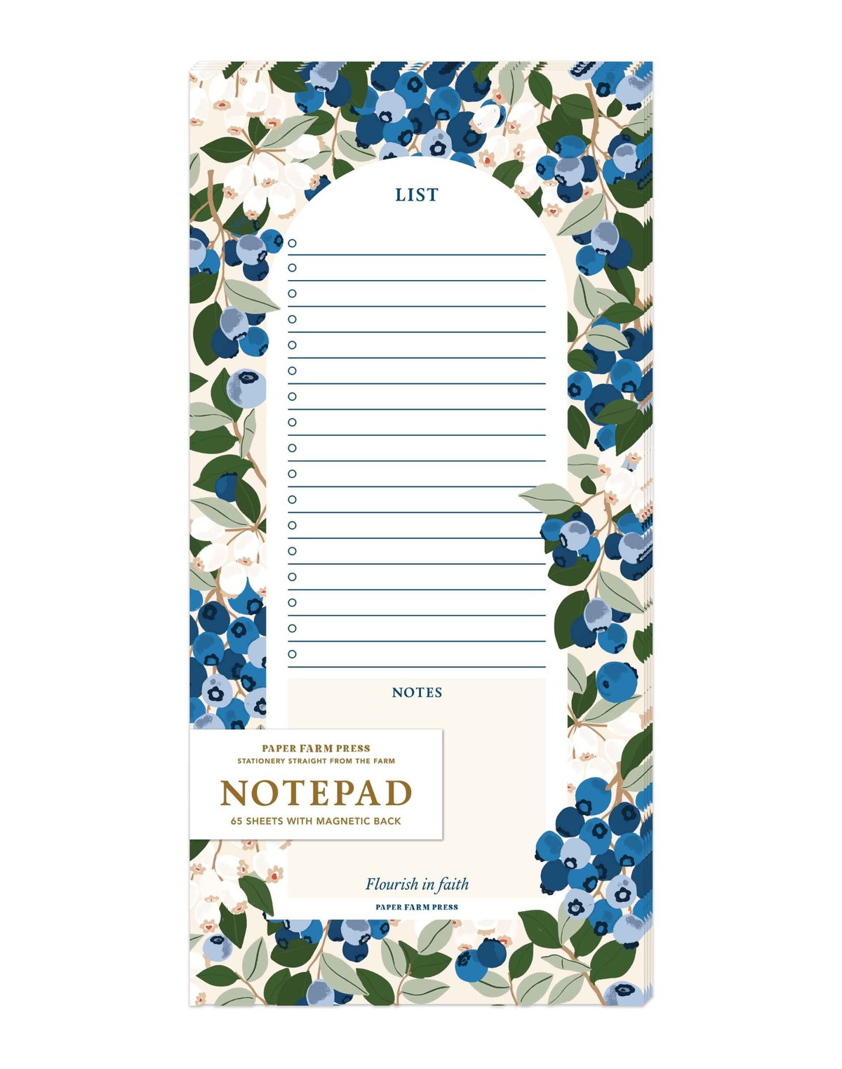 Blueberry Field Market List Notepad item