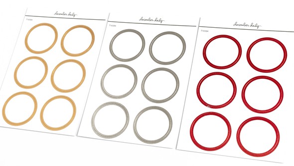 December Daily® 2022 4x6 Circle Label Sticker Sheet Bundle gallery