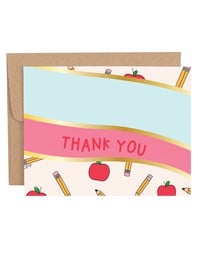 Thank You Teacher Wave Greeting Card image