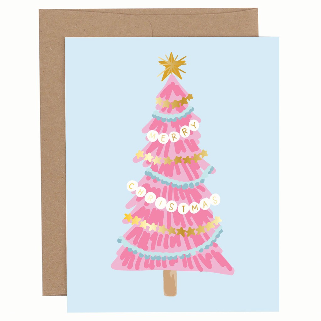 Merry Christmas Friendship Bracelet Greeting Card item