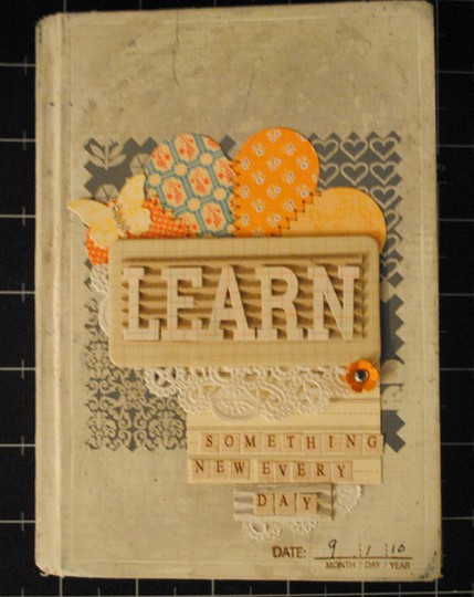 Learn something new Altered book.