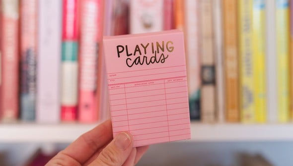 Pink Library Card Deck Of Playing Cards gallery