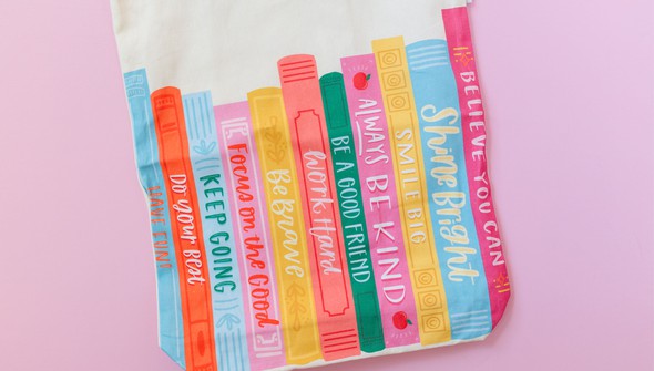 Affirmations Books Tote Bag gallery