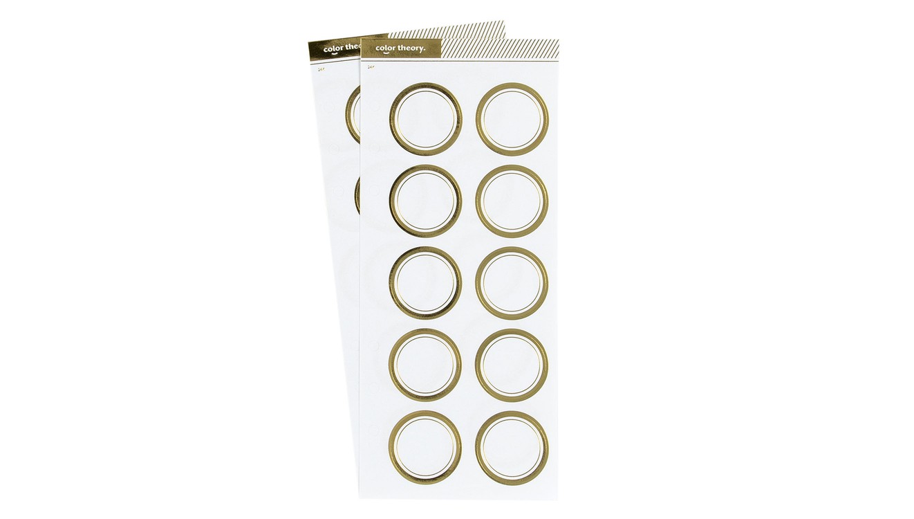 Color Theory Circle Label Stickers - 24K - Heidi Swapp Shop