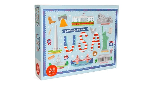 Greetings from the USA - 500 Piece Jigsaw Puzzle gallery