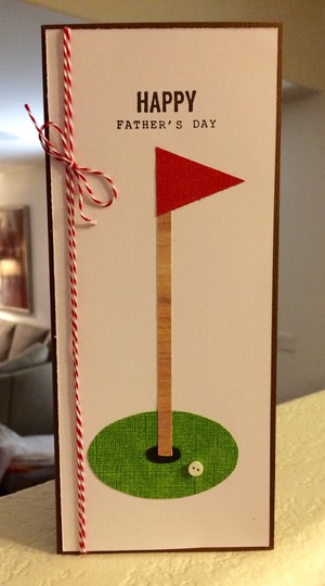 Father's Day golf card