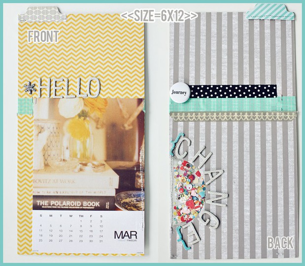 March divider page--project life