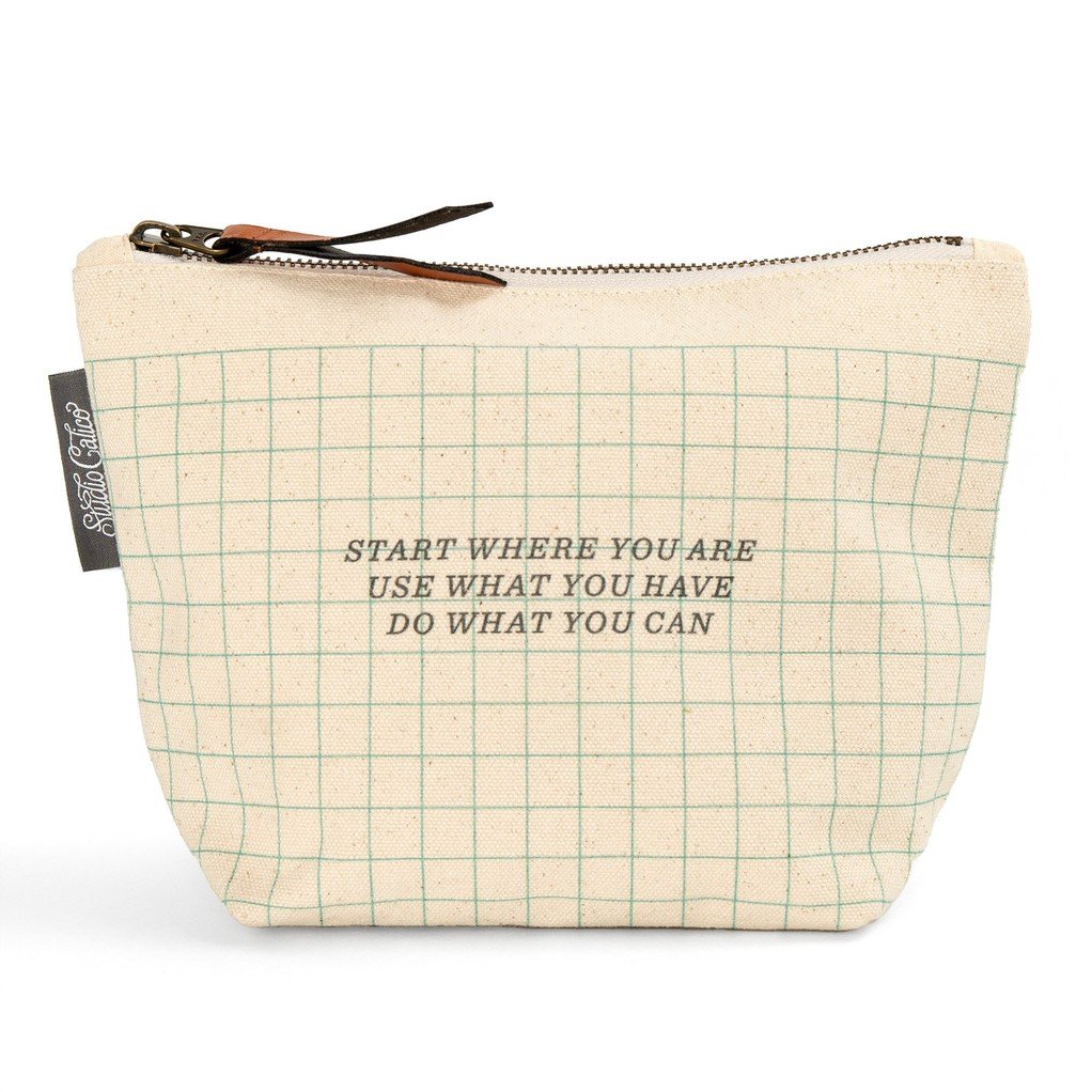 Overachiever Zippered Canvas Pouch item
