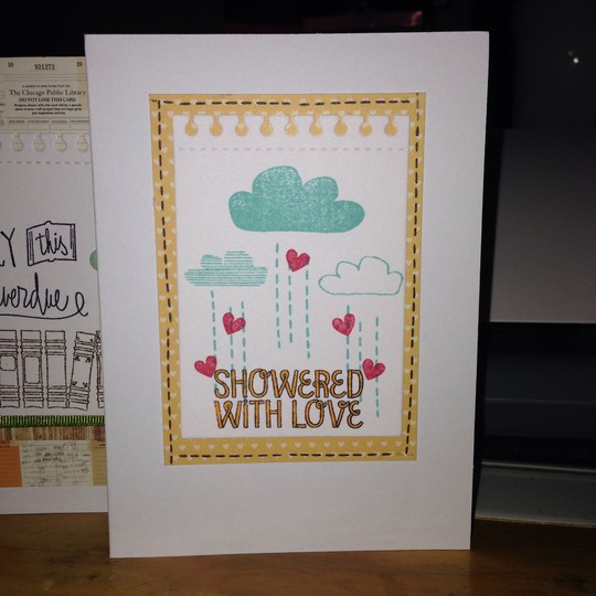 Showered with love card