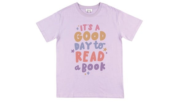 Good Day to Read Pippi Tee - Lilac gallery