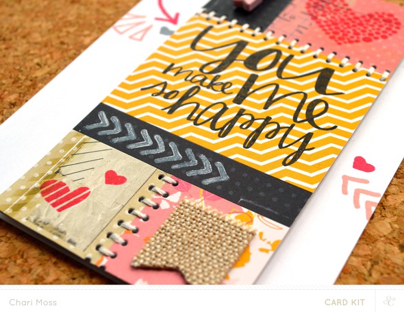 Patchwork You Make Me Happy Card with matching envelope by charimoss gallery
