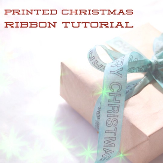 Stamping on ribbon title
