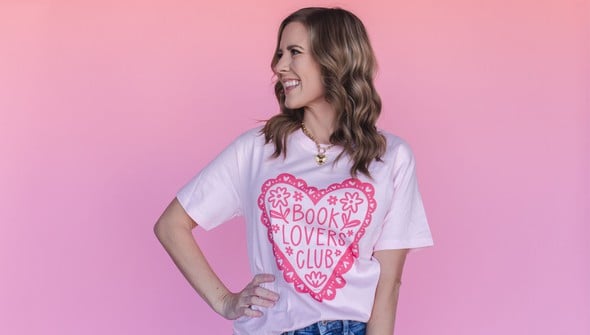 Book Lovers Club - Pippi Tee - Blush gallery