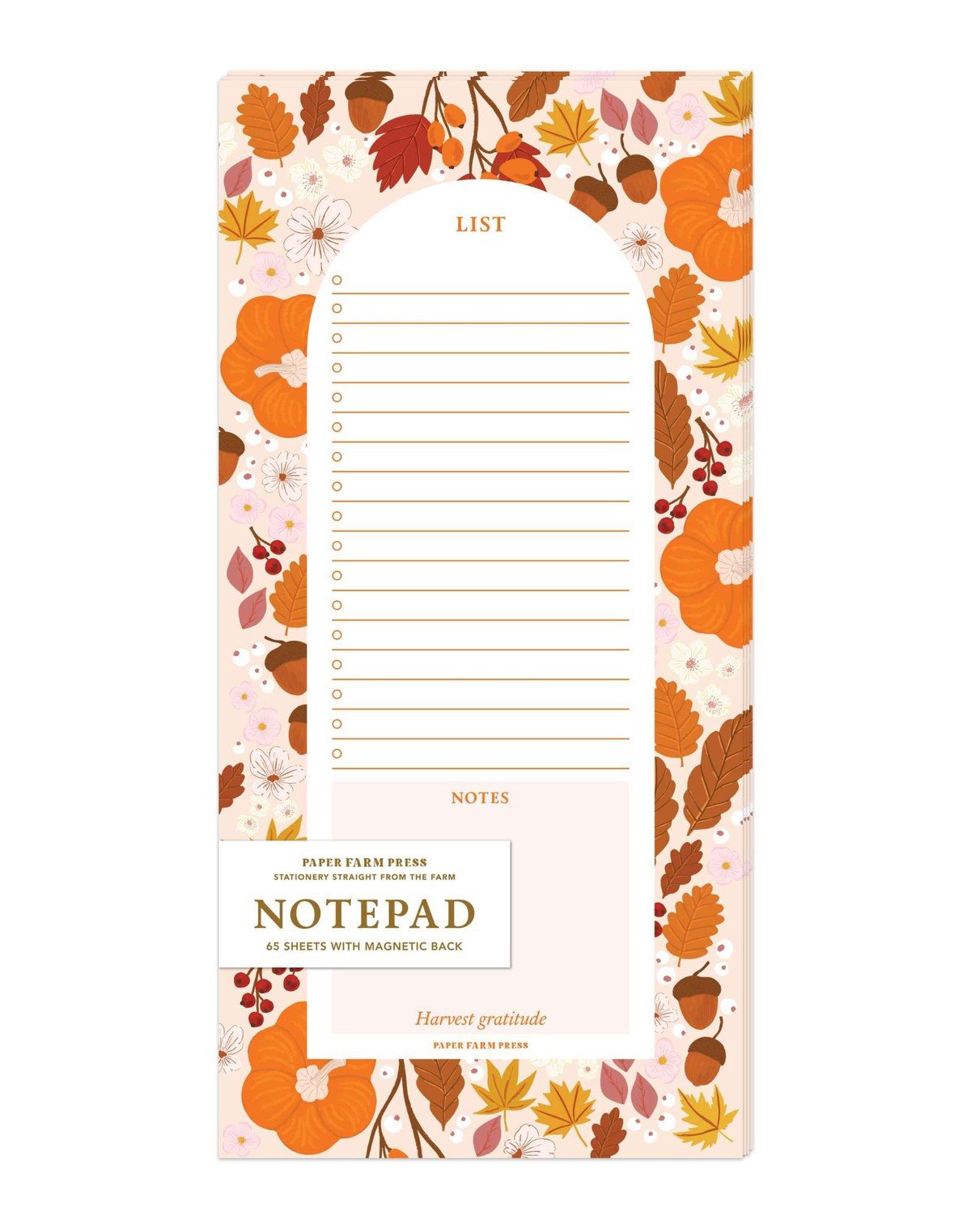 Pumpkin Patch Market List Notepad item