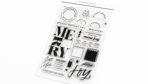 Merry 4x6 Stamp Set by Paislee Press gallery