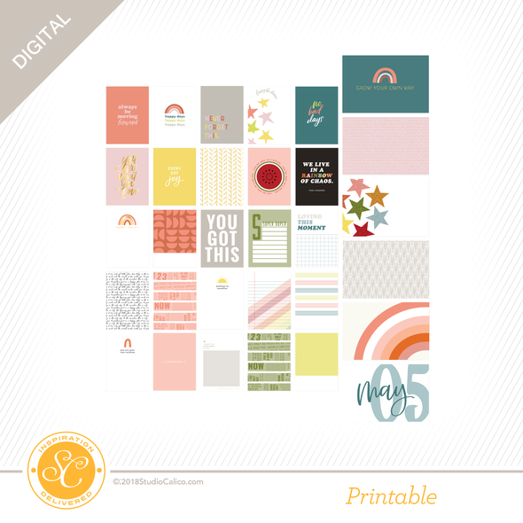 Bright Side Digital Printable Journal Cards gallery