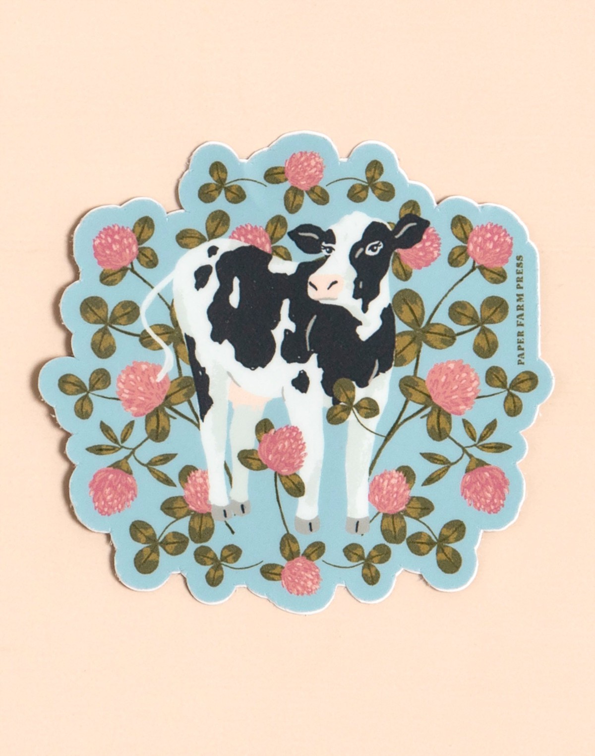 Milk Cows & Flowers Decal Sticker item