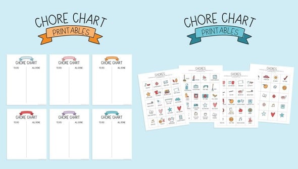 Kids Chore Chart Digital - To Do + All Done Cards gallery