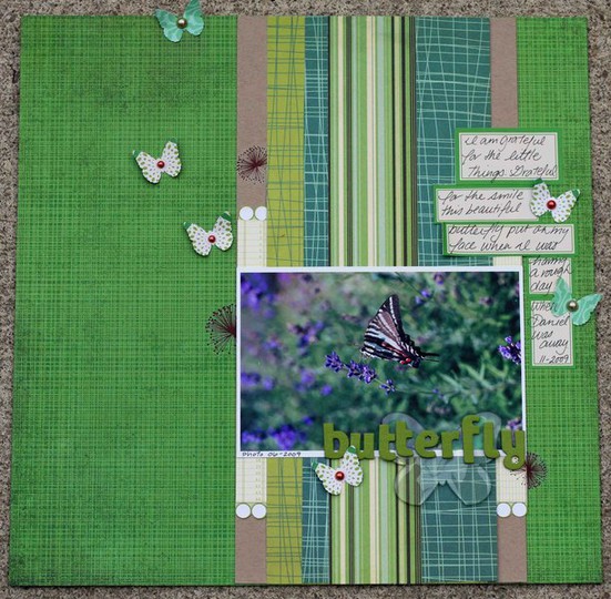 Butterfly - 8 Patterned Papers Challenge