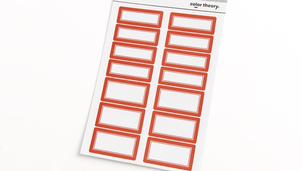 Color Theory Label Stickers - Poppy gallery