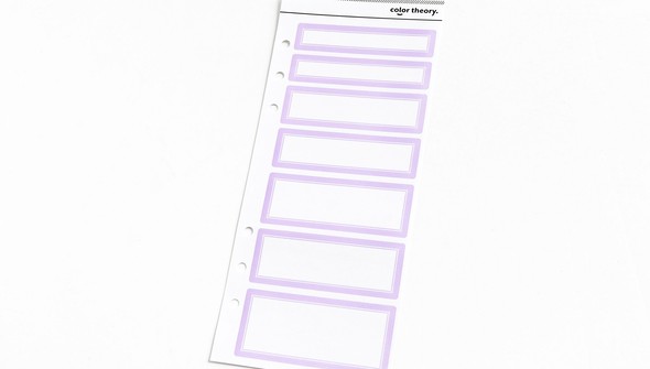 Color Theory 3x8 Label Stickers - Lavender Soda gallery