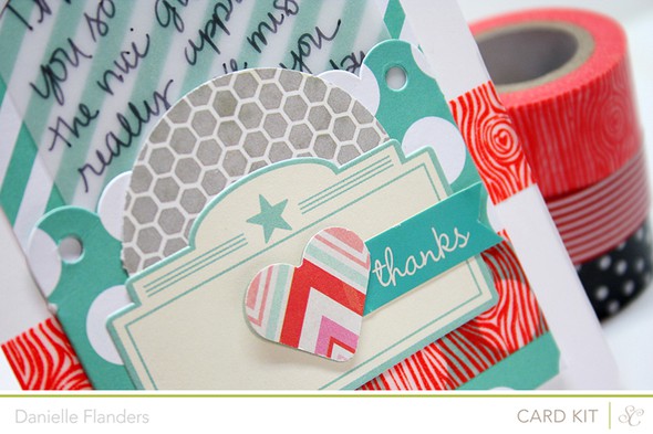 Thanks Pocket card with vellum insert by Dani gallery