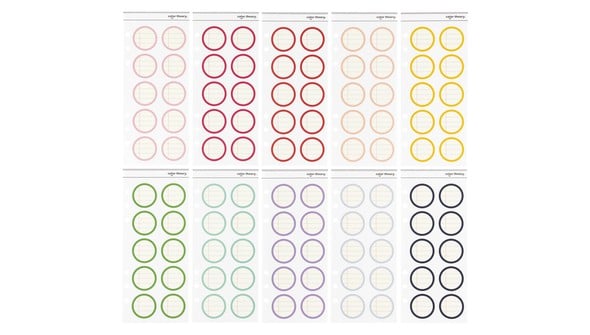 Color Theory Circle Ledger Label Stickers Rainbow Bundle gallery