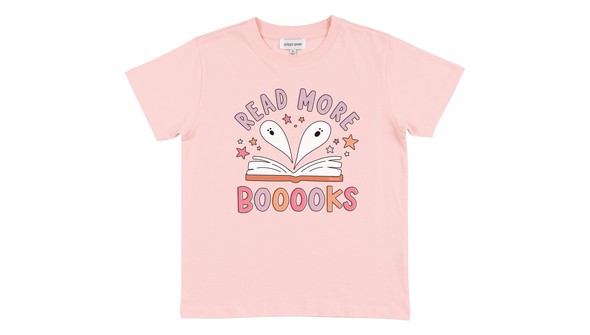 Read More Booooks - Youth Pippi Tee - Blush gallery